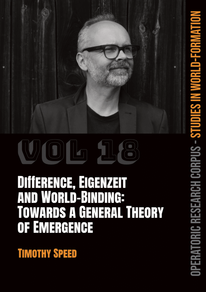 Image of Timothy Speed in Studies of World-Formation