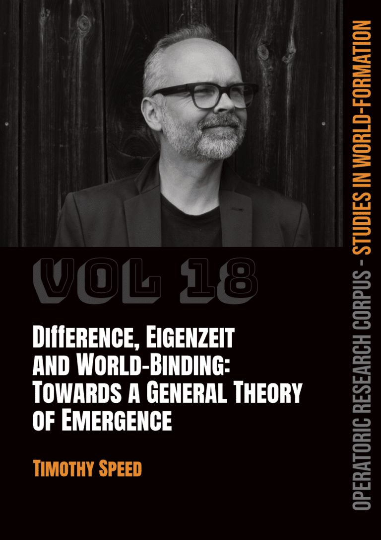 Image of Timothy Speed in Studies of World-Formation